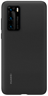 Чехол-накладка Silicone для Huawei P40 (черный)